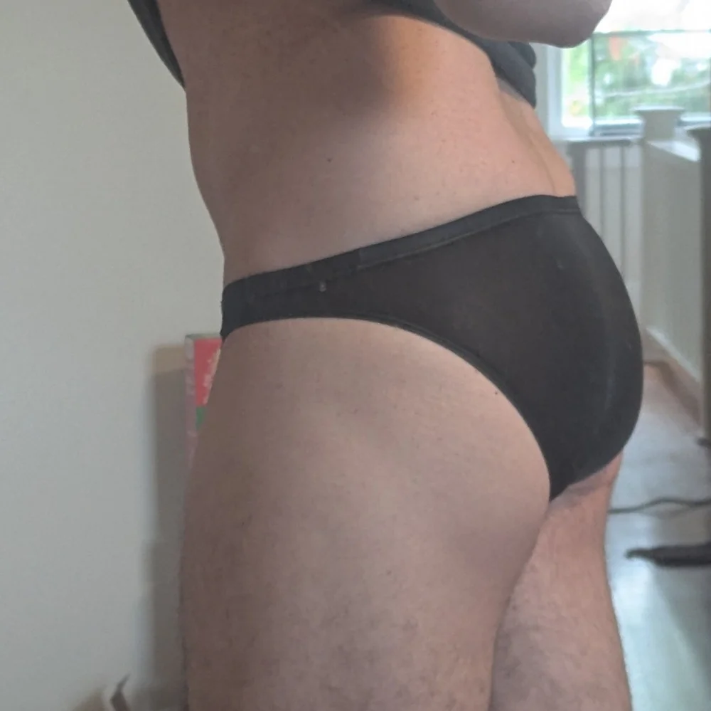 Men's Soft Brief Black Medium Slim Fit - Picture 3 of 3